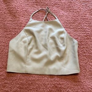 Elegant Beige Halter Top